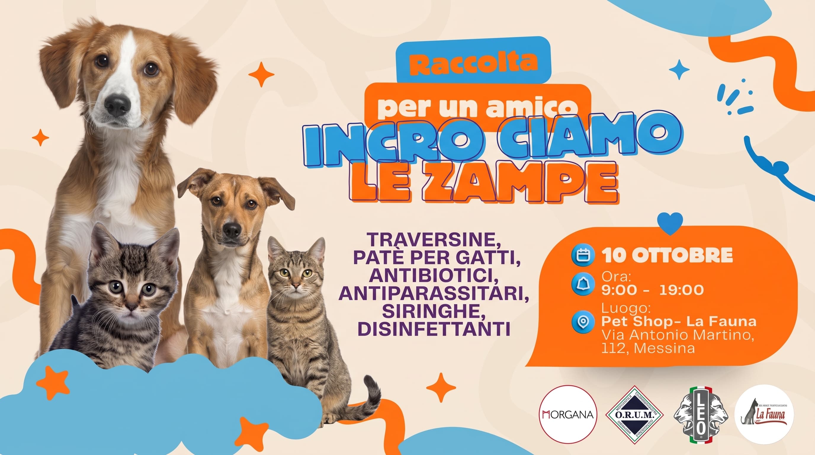 Incrociamo le zampe! - Raccolta per animali