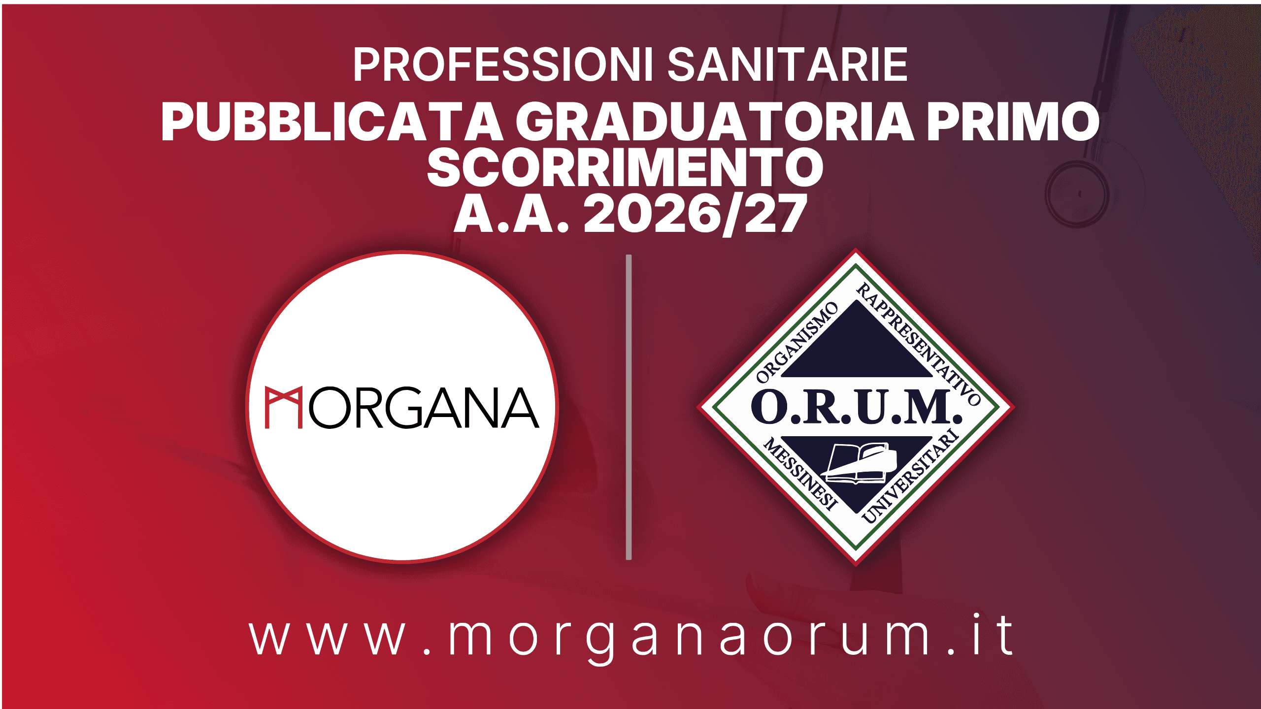 Professioni Sanitarie A.A. 2026/2027: online la graduatoria del primo scorrimento